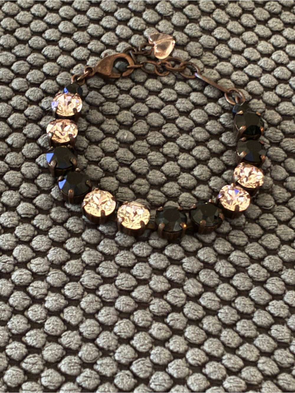 Sabika’s Swarovski Crystal and Black Gemstone Bracelet